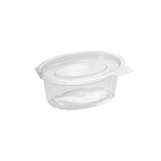 Соусник PET 80мл овал Oval 85х53х47 мм з кришкою (50шт/уп|1250шт/ящ) IN17436(IN17436)