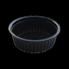 Соусник круглий PET 120 чорний ⌀95х33 мм 120 мл без кришки (1000шт/ящ) IN18418 (ПС-42)(IN18418)