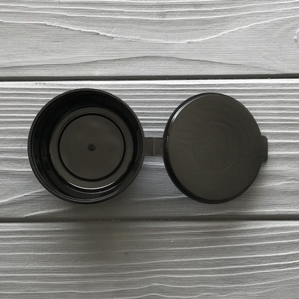 Соусник герметичний 30мл. чорний з кришкою (80шт)