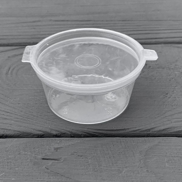 Соусник з відкидною кришкою 30мл прозорий (40шт/уп|1280шт/ящ)