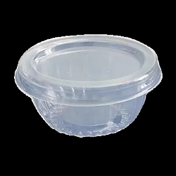 Соусник PET 50мл прозорий круглий дно (1600шт/ящ) IN16034 (ПС-390)(IN16034)