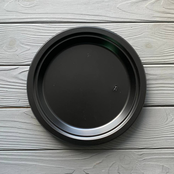 Тарілка плоска 220мм Преміум Чорна PS (25/1200) ТП220Ч