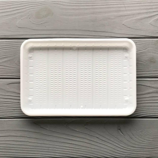 Тарілка прямокутна 155х225мм PS біла (100шт|уп/22уп|ящ)