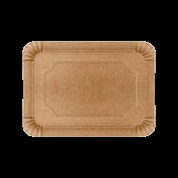 Тарелка прямоугольная бумажная крафт ламинированная 183х112 мм (50/600) ТК1811(ТК1811)