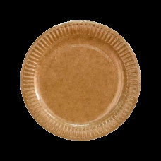 Тарілка картонна кругла D23см крафт (50/450) T23K(T23K)