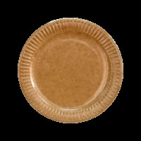 Тарілка картонна кругла D18см крафт (50/900) T18K(T18K)
