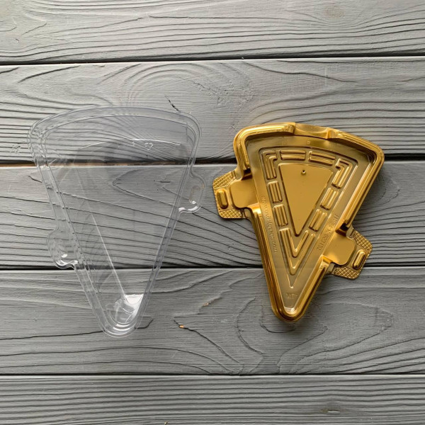 Упаковка для десертів пластикова золота L140 (50/200)