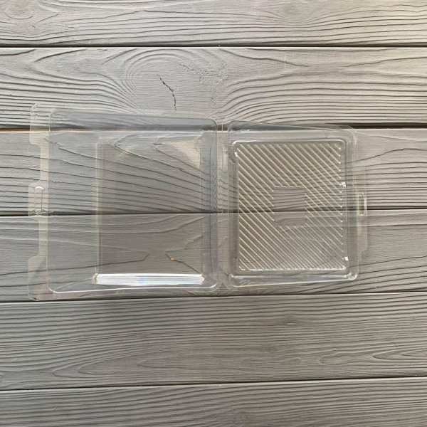 Упаковка для тістечок ПЕТ 130х120х85 мм PL1