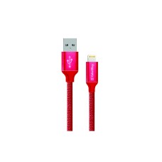 Дата кабель Кабель Colorway USB - Apple Lightning 2.1А 1м червоний ColorWay Арт.U0378672
