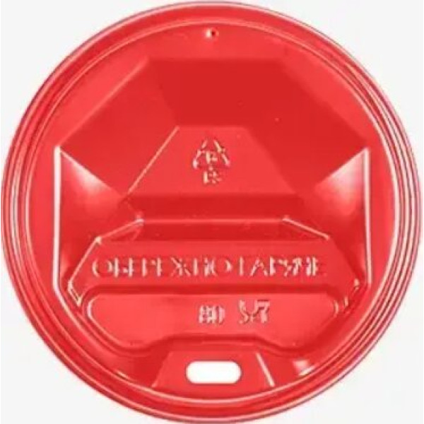 Кришка для стакана 70 мм червона