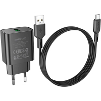 Зарядний пристрій BOROFONE BA72A charger set (Type-C) Black Арт.U0918859