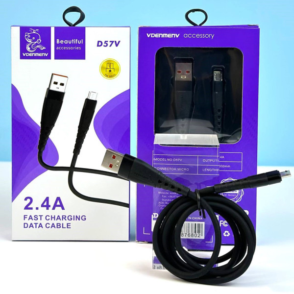 Кабель Cable Denmen D57V Micro 2.4A 1m.Арт.37718