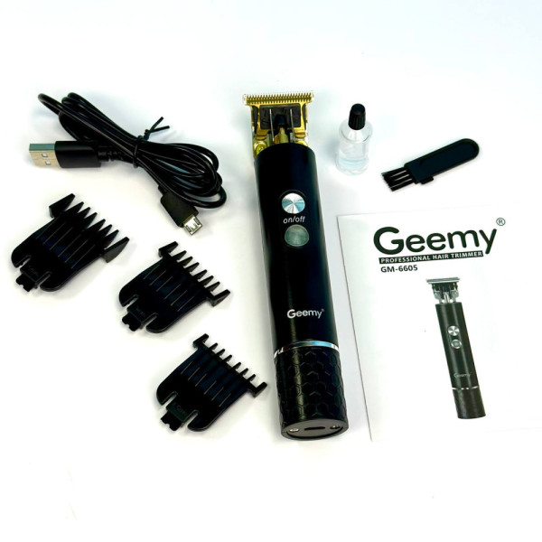Машинка для стрижки GM6605 + Тример бездротовий з вбудованим акумулятором Арт.43871