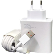 Мережевий зарядний пристрій Xiaomi GaN 120W USB-C 2 in1 + data cable Type-C Арт.44684