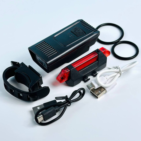 Велокомплект 1803-1-XPE STOP, 5LED, Li-Ion аккумулятор, Micro Арт.54932