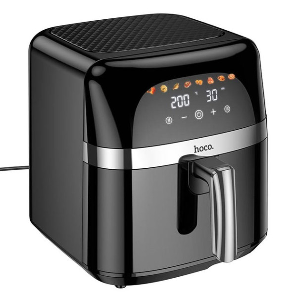 Аерогриль Hoco HE20 air fryer with touch screen 1700Вт 8л Чорний Арт.54403