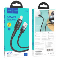 Кабель Hoco U117 Grand intelligent power-off Lightning 1m Арт.41791