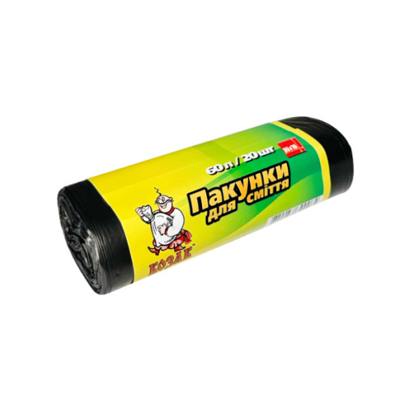 Пакеты для мусора Казак 60л Арт.004519