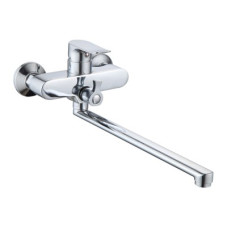 Смеситель для ванной MIXXUS NEM 006 EURO длинный гусь хром MI1607 Арт.13276