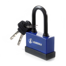 Замок навісний Extra. обгумовлений вологостійкий,довга дужка 62х46х22мм AURORA Арт.840041