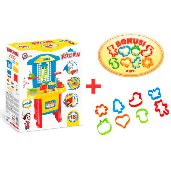 Набор игровой  Кухня №3 ТехноК 2124TXK, 28 предметов