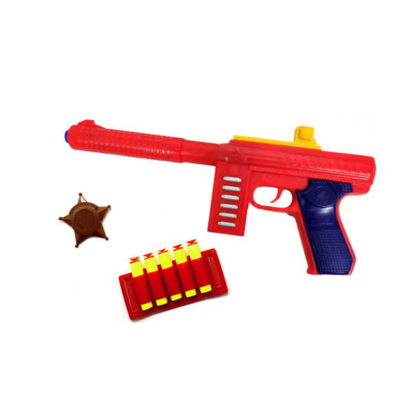 Игрушечный автомат с мягкими пулями M60 PF Golden Gun 909GG