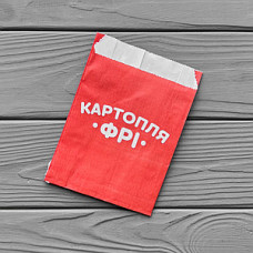 Упаковка для картофеля фри маленькая (70-100г) 97