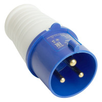 Вилка силовая 023(2Р-РЭ) 32А 220В ІР44 TAKEL Арт.503218