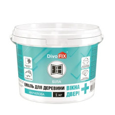 Емаль акрилова для вікон та дверей DivoFIX  2,5кг Арт..400279