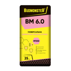 БудМонстр BM 6.7 Штукатурка декоративна Баранець 2.0 білий 25кг Арт.7972