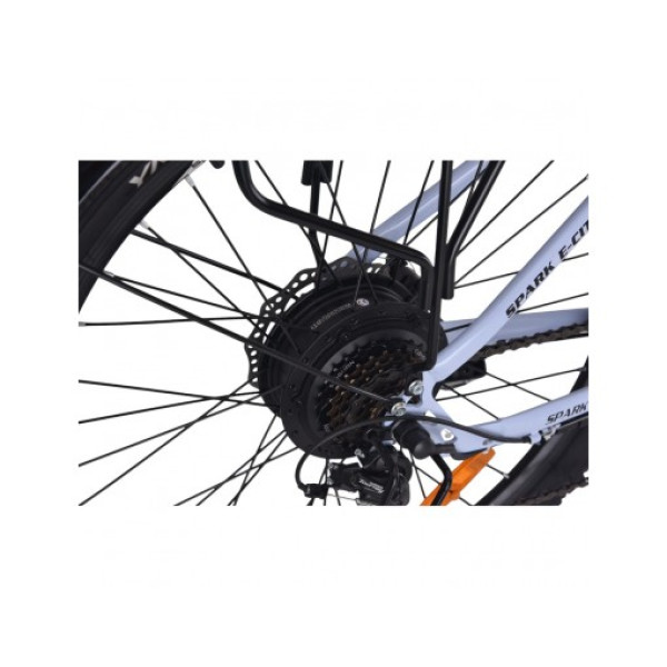 Велосипед с электромотором 48V/500W/12,5Ah голубой SPARK E-CITY EASY WAY Арт.239958