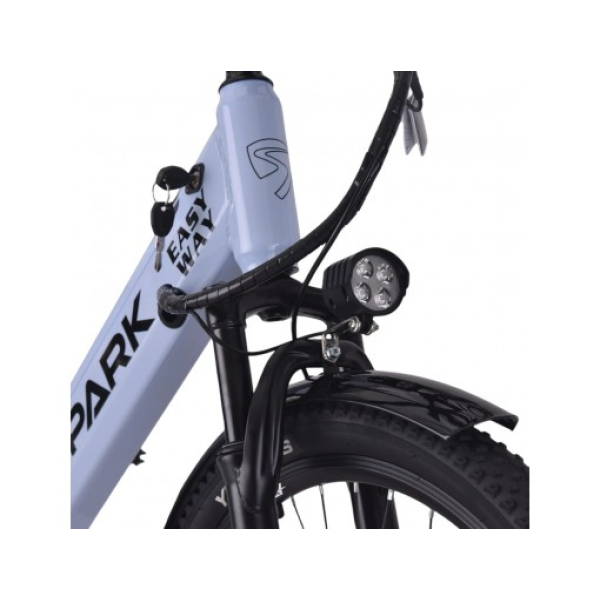 Велосипед с электромотором 48V/500W/12,5Ah голубой SPARK E-CITY EASY WAY Арт.239958
