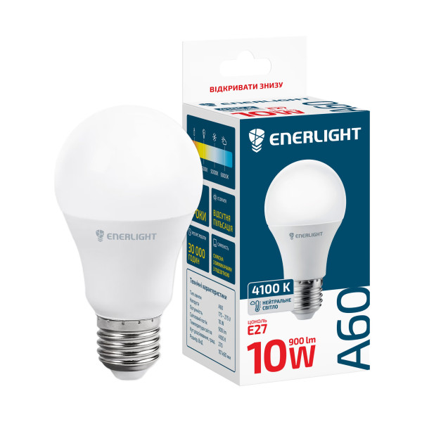 LED лампа A60 12W 4100K E27 Enerlight Арт.003384