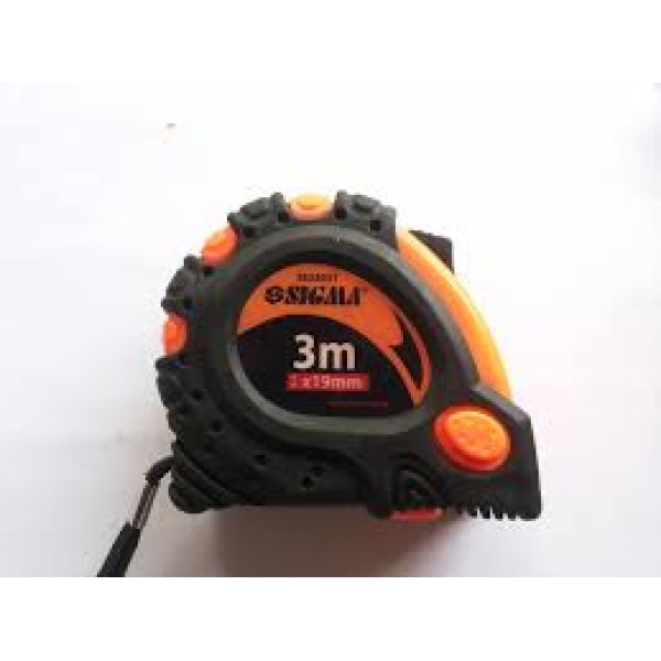 Рулетка 5×19мм магнитная фиксатор+тормоз Sigma Арт.3823051