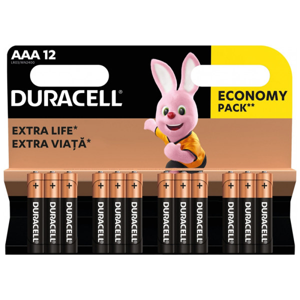 Батарейки пальчикові LR03 AAA 12 Duracell Арт.35538