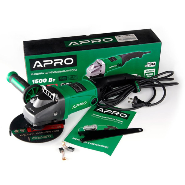 Болгарка угловая шлифмашина 150/1500 APRO Арт.899009