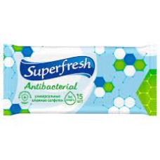 Салфетки влажные super Antibacterial 15шт Арт.004525