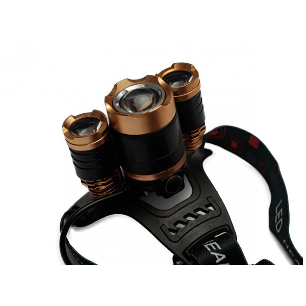 Фонарь LED Налобный 4W IP44, 4 режима работы LUXEL Арт.TR-06