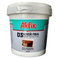 Клей ПВА D3 1000г Akflix Арт.АР301