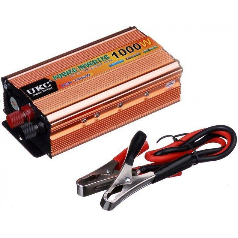 Перетворювач напруги/інвертор 12/220V AC/DC 1000W 12V SSK Арт.36240