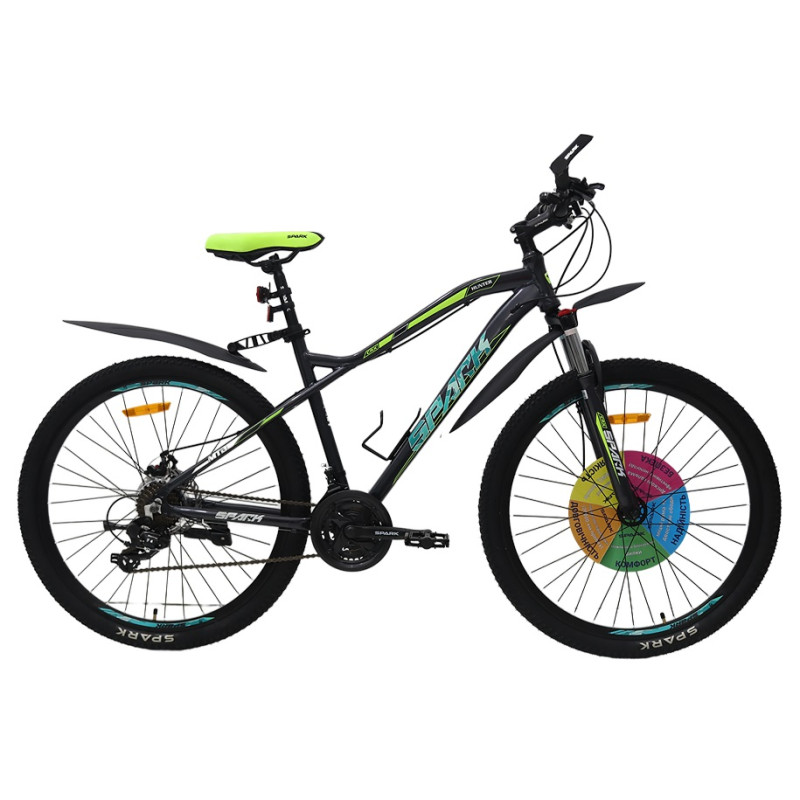 Велосипед SPARK HUNTER  27.5" ал18"ам лок-аут диск перлинний зелений мілітарі Арт.198048