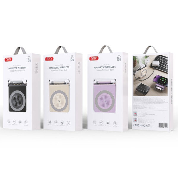 Повербанк XO PR226 Mini 10000mAh с беспроводной зарядкой 15W Арт.45723