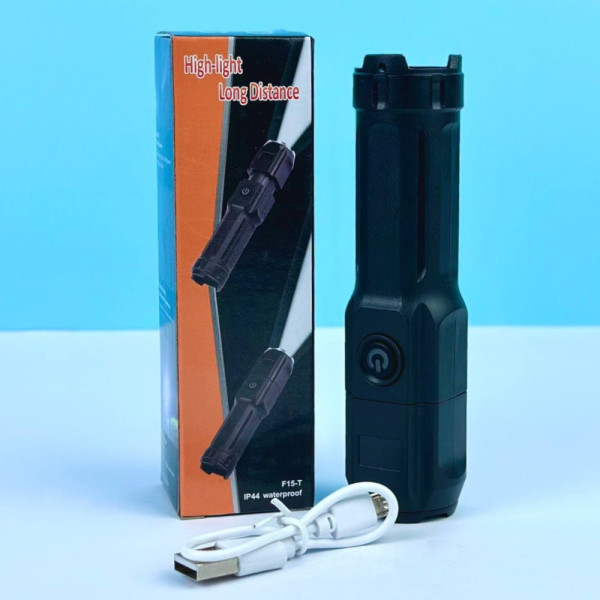Фонарик 81020/F15-High-light Long Distanse Встроенный аккумулятор Арт.36860