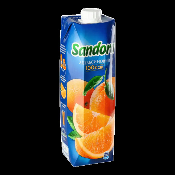 Сік SANDORA Апельсиновий 100% 0,95л(TCM74)