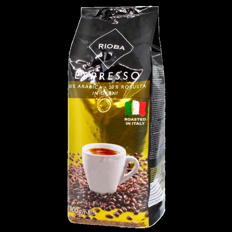 Кава в зернах Espresso Rioba Gold КУПАЖ 80%/20% 1кг