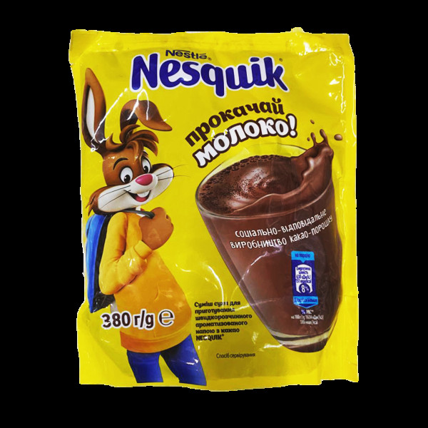 Какао "Nesquik" ЗАЙЧИК 380гр(Какао4)