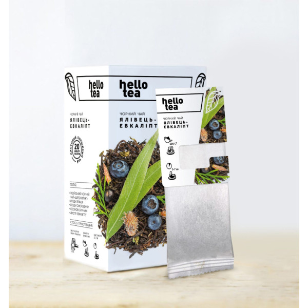 Чай Hello Tea "Ялівець-Евкаліпт" (уп/20пак)