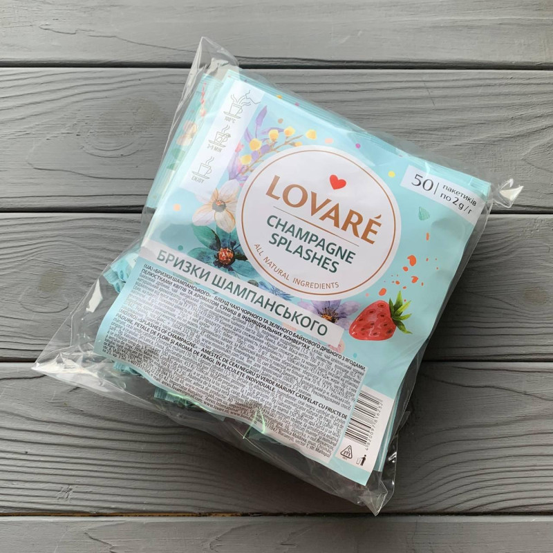 Чай Lovare Бризки Шампанського 50*2г