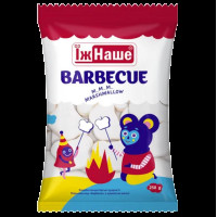 Маршмелоу Білий "Барбекю" 250 гр "Їж наше"(МББ250)