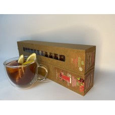 Чай порційний "Журавлина - малина" 15 шт в тубусі